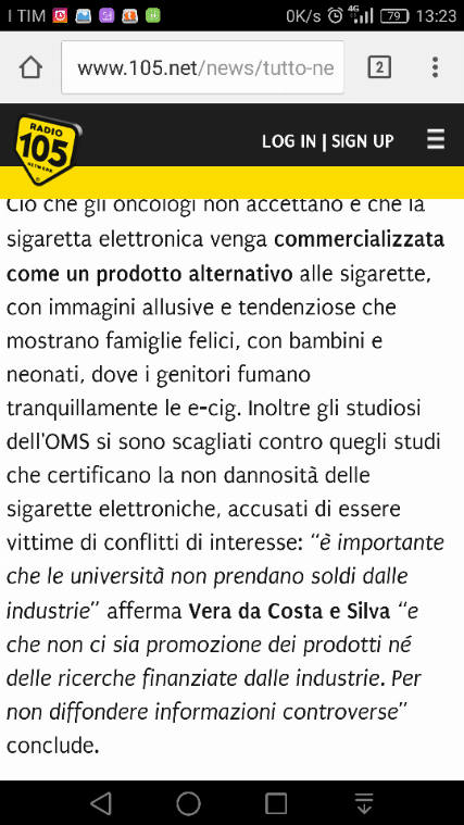 Tirelli:  I Medici Promuovano Le Sigarette Elettroniche [SigarettaElettronicaForum.com]
