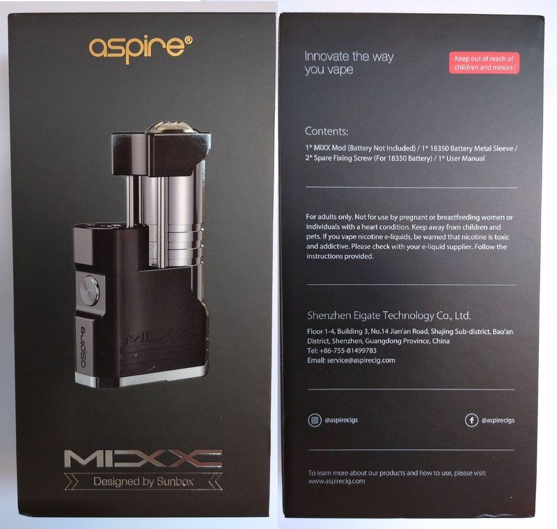 Mixx Mod by Aspire e Sunbox [SigarettaElettronicaForum.com]