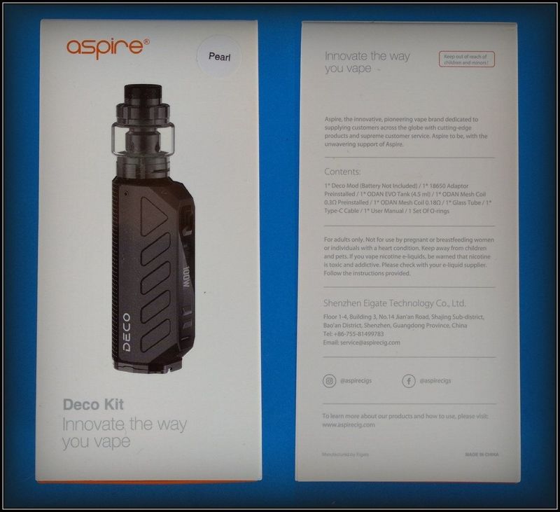 Aspire Deco Kit 18650/21700 [SigarettaElettronicaForum.com]