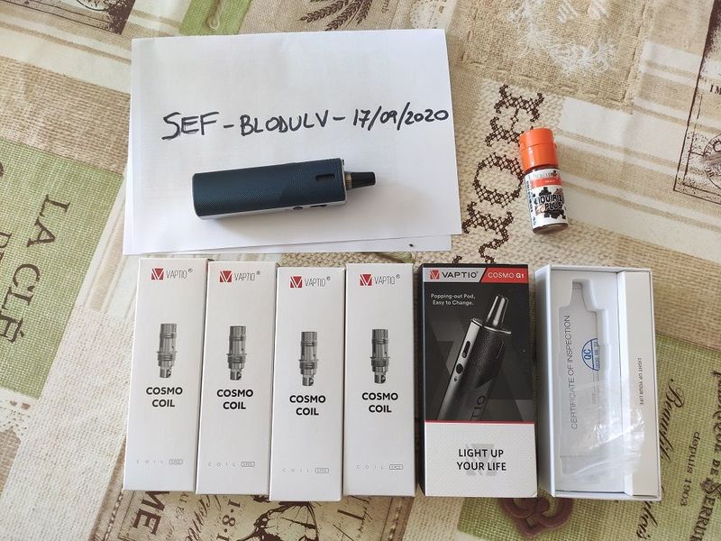Vaptio Cosmo G1 KIT - colore blu + 15 resistenze 0,7 ohm [Firenze] [SigarettaElettronicaForum.com]