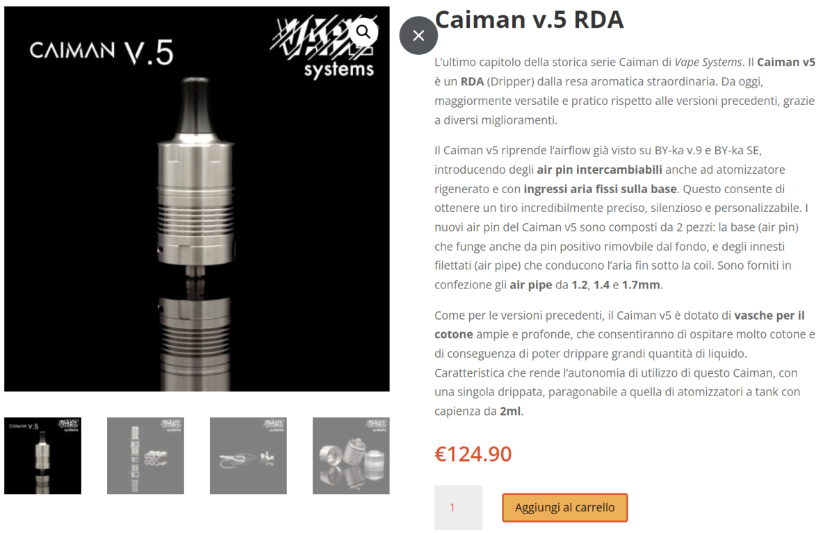 Vape Systems Caiman V5 [SigarettaElettronicaForum.com]