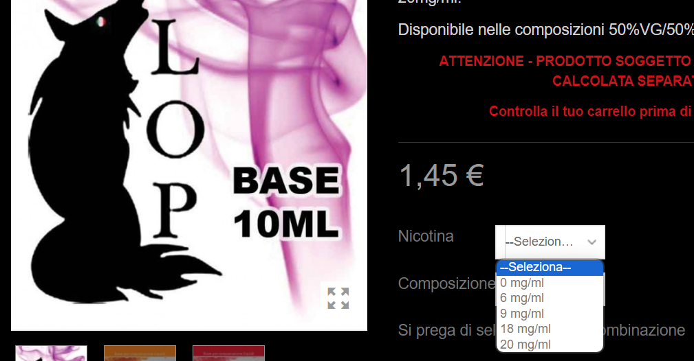 Info Per Composizione Liquido, Prima Esperienza [SigarettaElettronicaForum.com]