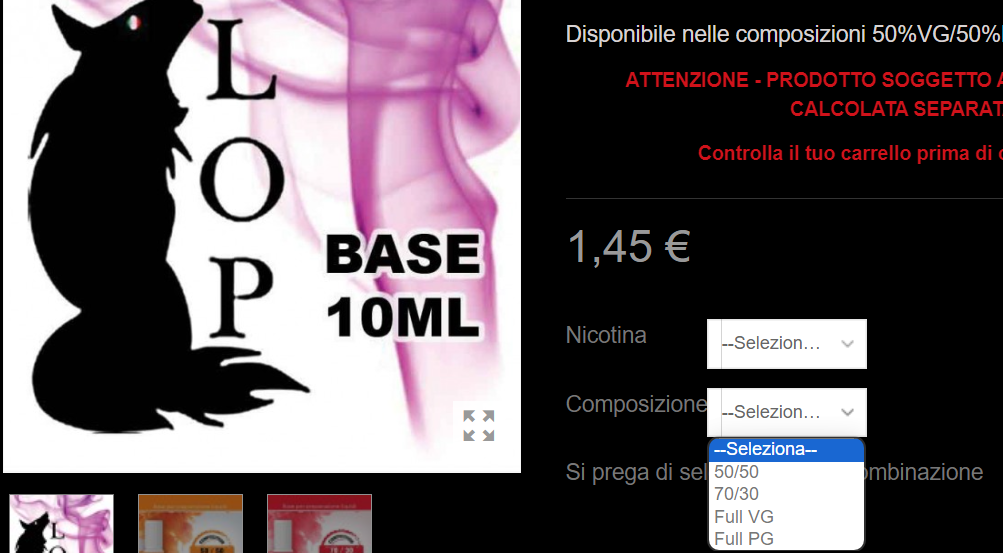 Info Per Composizione Liquido, Prima Esperienza [SigarettaElettronicaForum.com]