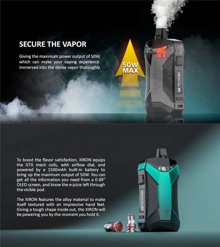 Vaporesso Xiron 50W [SigarettaElettronicaForum.com]