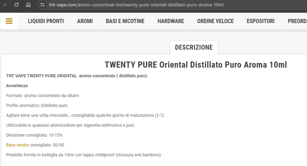 Aromi Tnt Vape Distillati E Non [SigarettaElettronicaForum.com]