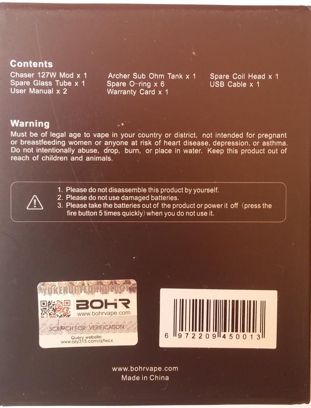 Bohr Chaser Kit 21700 [SigarettaElettronicaForum.com]