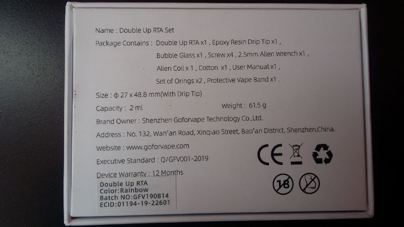 GFV Goforvape Double UP RTA [SigarettaElettronicaForum.com]