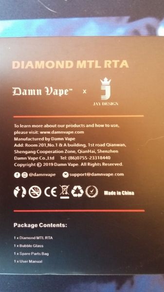Damn Vape Diamond Mtl Rta [SigarettaElettronicaForum.com]