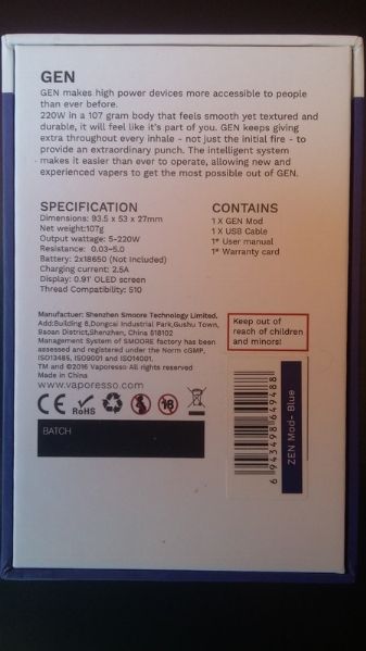 Vaporesso Gen Mod 220W [SigarettaElettronicaForum.com]