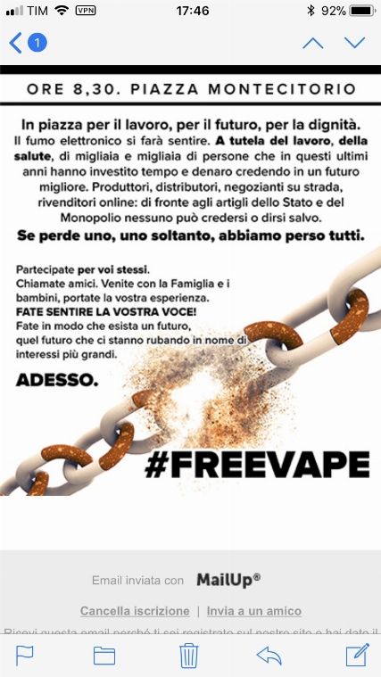 Nuova legge ecig 2017-2018 e monopolio di stato [SigarettaElettronicaForum.com]