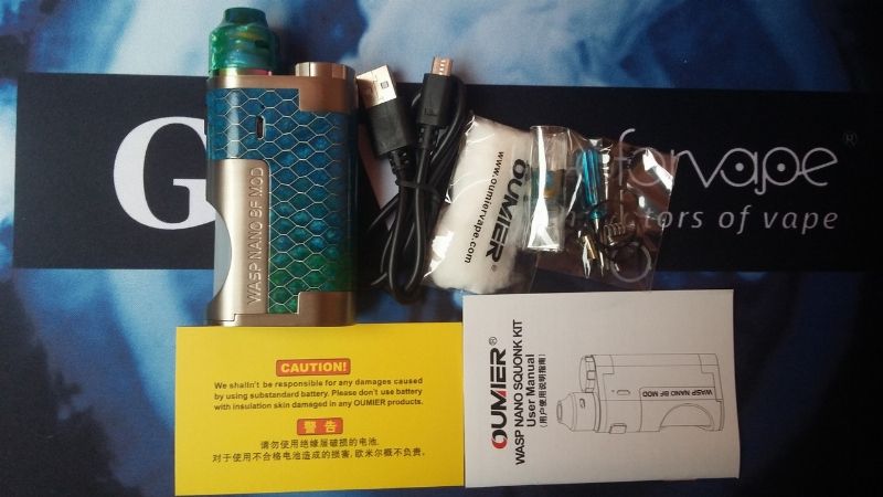 Oumier Wasp Nano Squonk Kit 80W [SigarettaElettronicaForum.com]