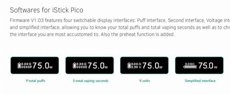 Aggiornamento Firmware Istick Pico 1.01 [SigarettaElettronicaForum.com]