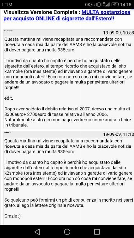 Spedizione Estere E Decreto Vicari [SigarettaElettronicaForum.com]
