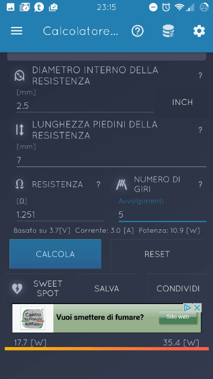Calcolatori diversi, valori diversi [SigarettaElettronicaForum.com]