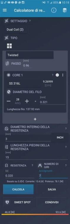 SS316L 28GA  twstied, resistenza più bassa del dovuto [SigarettaElettronicaForum.com]