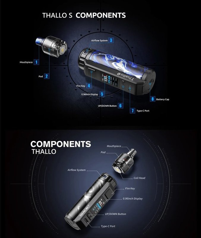 SMOK Thallo S 100W & Thallo 80W Kit [SigarettaElettronicaForum.com]