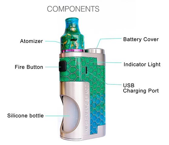 Oumier Wasp Nano Squonk Kit 80W [SigarettaElettronicaForum.com]