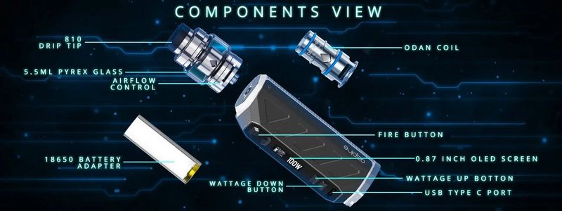 Aspire Deco Kit 18650/21700 [SigarettaElettronicaForum.com]