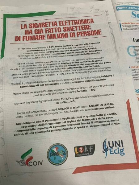 Nuova legge ecig 2017-2018 e monopolio di stato [SigarettaElettronicaForum.com]