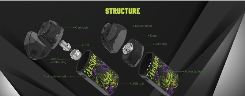 VapeFly Jester Pod Rebuildable Dripping Pod System [SigarettaElettronicaForum.com]