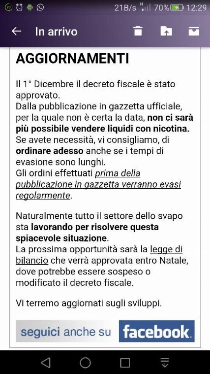 Nuova legge ecig 2017-2018 e monopolio di stato [SigarettaElettronicaForum.com]