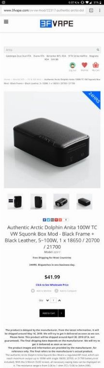 Arctic Dolphin Anita 100W BF [SigarettaElettronicaForum.com]