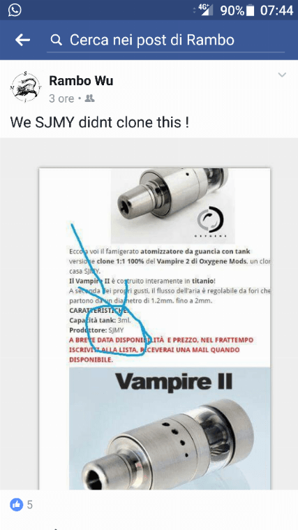 Noi Aspettiamo La Seconda Batch E Loro Lo Clonano. Vabbè Non Sarà In Titanio!! [SigarettaElettronicaForum.com]