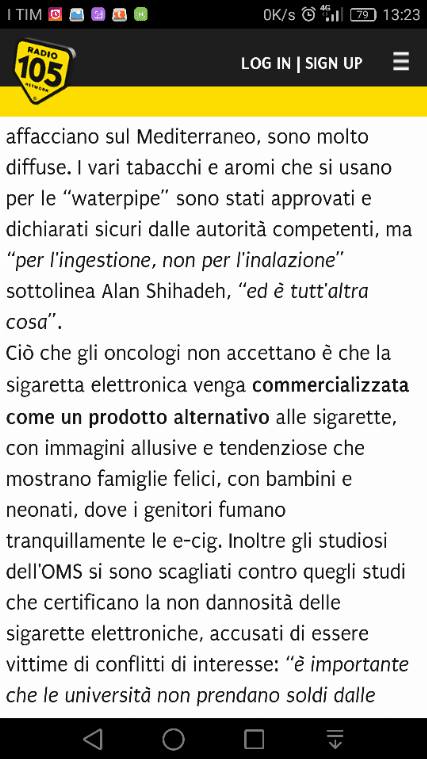 Tirelli:  I Medici Promuovano Le Sigarette Elettroniche [SigarettaElettronicaForum.com]