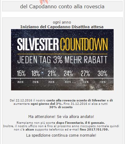 GDA- SUPER FLASH - Club Der Dumpfer Sconto Countdown Capodanno 21%- [SigarettaElettronicaForum.com]
