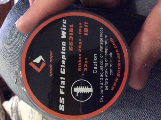 Filo Ss Flat Clapton Wire (ss316L) Su Goon24 E Pharaoh Rta [SigarettaElettronicaForum.com]