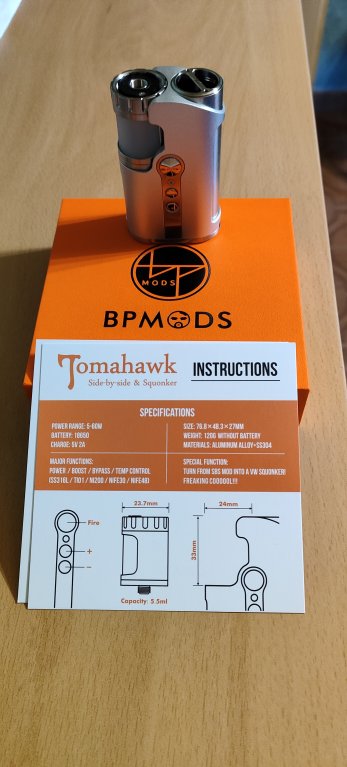 Tomahawk SBS & Squonker Box Mod By Bp Mods [SigarettaElettronicaForum.com]