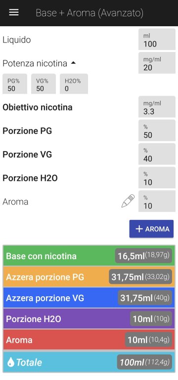 Consiglio Mix PG/VG/H20 Su Aromi Concentrati [SigarettaElettronicaForum.com]