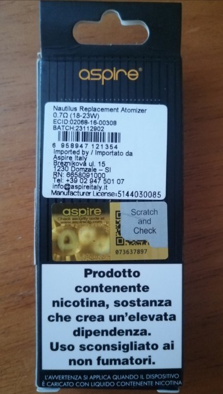Coil Aspire Fallate... Problema Risolto? [SigarettaElettronicaForum.com]