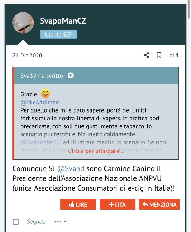 Anpvu Audizione Camera Dei Deputati 3/08/2023 E Siti Online [SigarettaElettronicaForum.com]