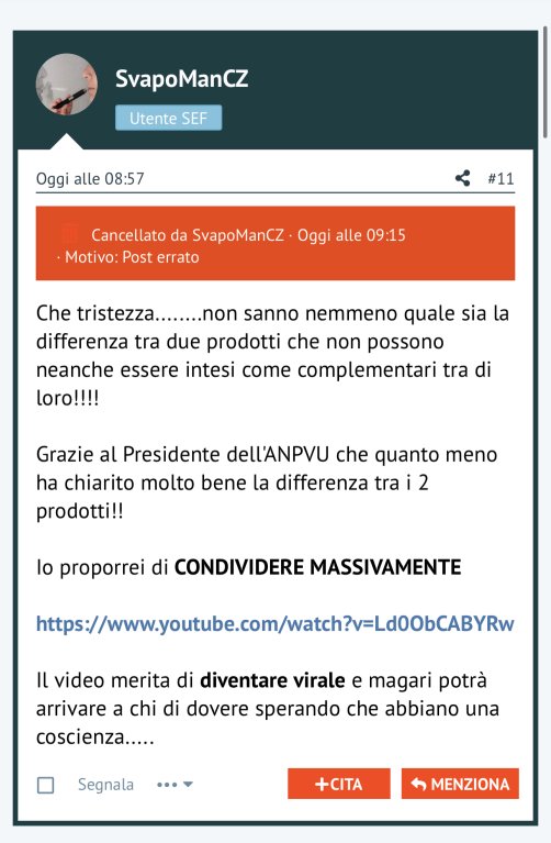 Anpvu Audizione Camera Dei Deputati 3/08/2023 E Siti Online [SigarettaElettronicaForum.com]