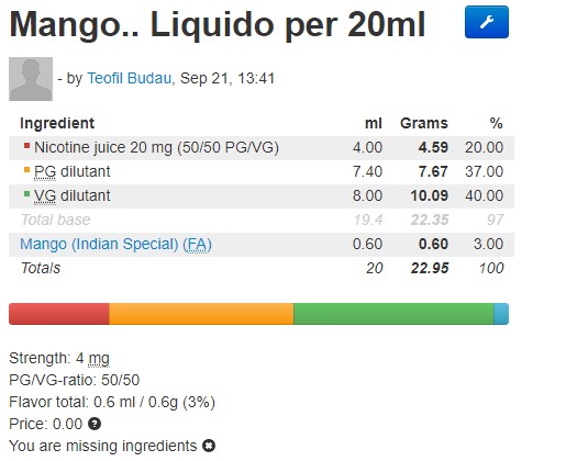 Composizione Liquido Per Dare Densità Al Tiro? [SigarettaElettronicaForum.com]