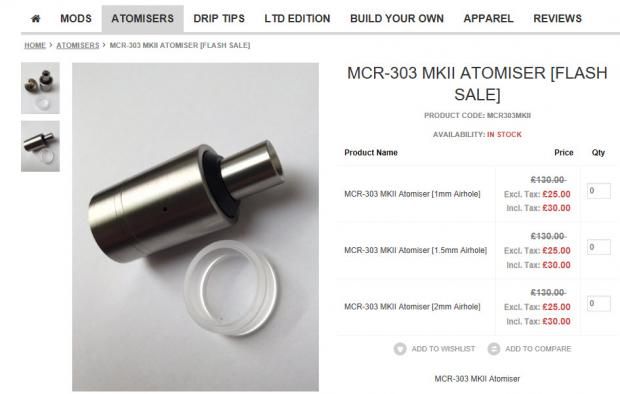 MCR MODS 303 MK II Genesis Flash Sale! [SigarettaElettronicaForum.com]