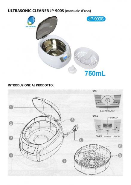 Manuale Ultrasuoni JP 900S [SigarettaElettronicaForum.com]