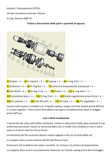 Manuale Yeahsmo KA-V6. Se Non Vedete Niente, Vuol Dire Che Non Sono Stato Capace. [SigarettaElettronicaForum.com]