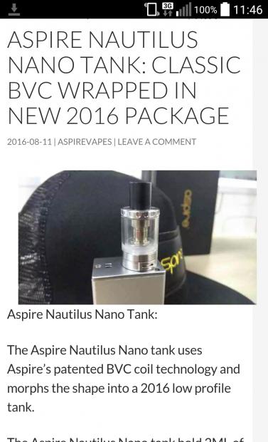 Aspire Nautilus NANO!? [SigarettaElettronicaForum.com]