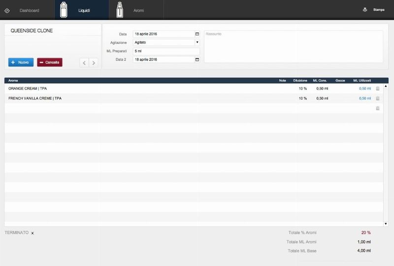 Proposta: Database Aromi? [SigarettaElettronicaForum.com]