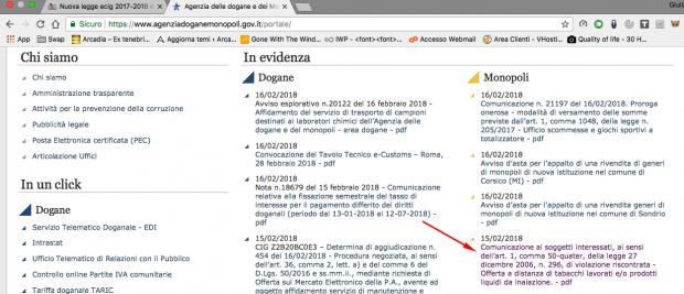 Nuova legge ecig 2017-2018 e monopolio di stato [SigarettaElettronicaForum.com]