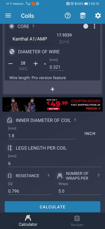 Problema valore resistenze con Steam Engine [SigarettaElettronicaForum.com]