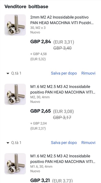 Viti Per I Nostri Atomizzatori E Non Solo, Dove Acquistarle [SigarettaElettronicaForum.com]