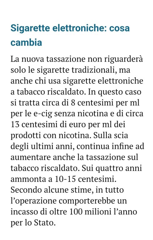 Tassa Sigaretta Elettronica, Governo Meloni Evita Il Maxi Rincaro [SigarettaElettronicaForum.com]