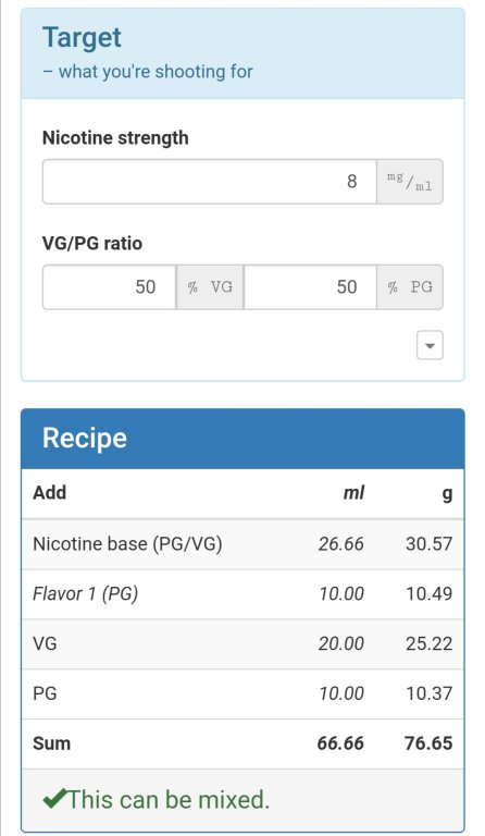 Differenza Tra Due E-liquid Calcolatori [SigarettaElettronicaForum.com]