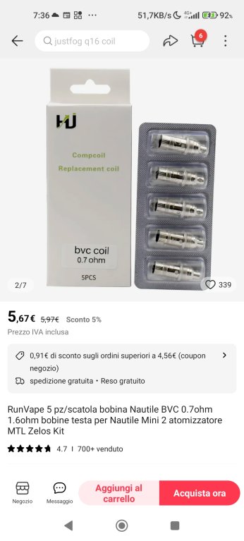 Nautilus 3 E Coil Mesh Da 1 Ohm - Opinioni [SigarettaElettronicaForum.com]