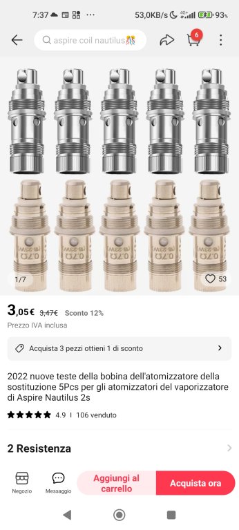 Nautilus 3 E Coil Mesh Da 1 Ohm - Opinioni [SigarettaElettronicaForum.com]