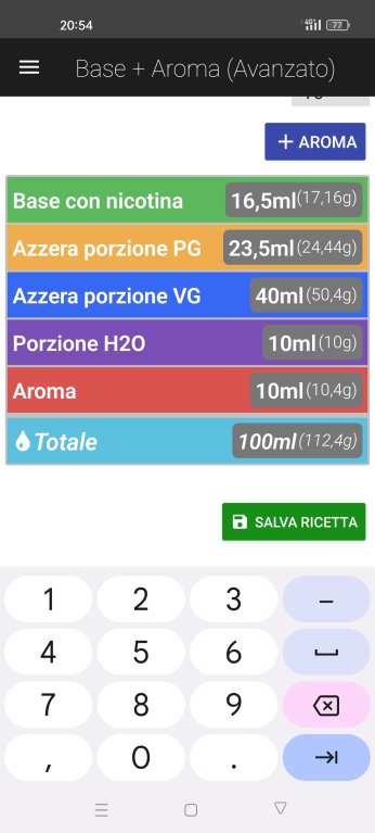 Consiglio Mix PG/VG/H20 Su Aromi Concentrati [SigarettaElettronicaForum.com]
