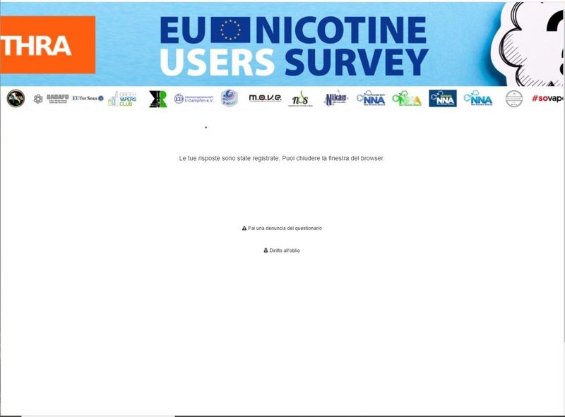 Indagine ETHRA sui consumatori di nicotina [SigarettaElettronicaForum.com]